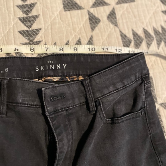 WHBM White House Black Market Black Skinny Jeans Size 6 - Picture 7 of 8